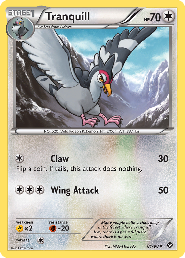 Tranquill (81/98) [Black & White: Emerging Powers] | Jomio and Rueliete's Cards and Comics