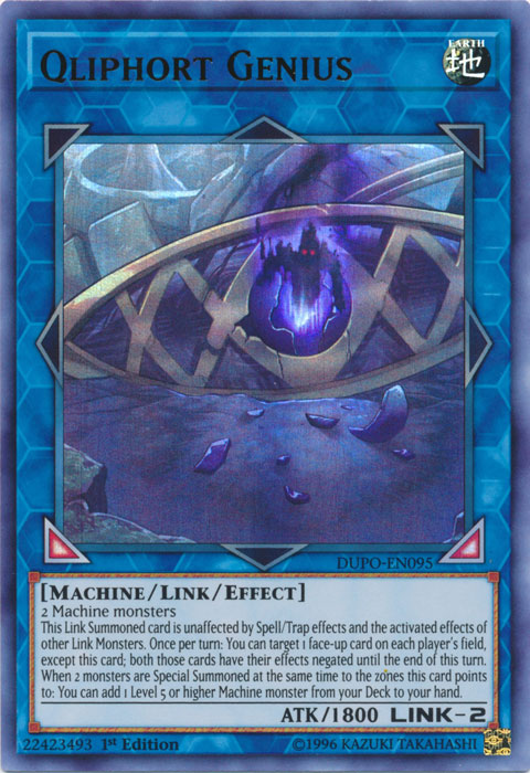 Qliphort Genius [DUPO-EN095] Ultra Rare | Jomio and Rueliete's Cards and Comics
