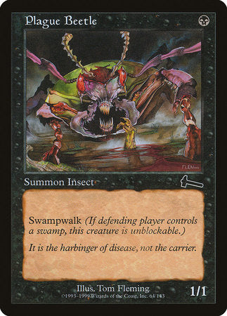 Plague Beetle [Urza's Legacy] | Jomio and Rueliete's Cards and Comics