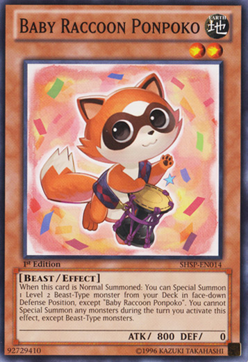 Baby Raccoon Ponpoko [SHSP-EN014] Common | Jomio and Rueliete's Cards and Comics