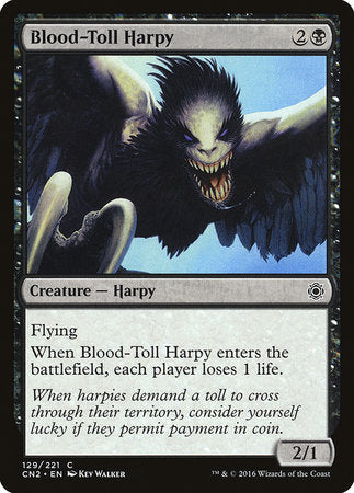 Blood-Toll Harpy [Conspiracy: Take the Crown] | Jomio and Rueliete's Cards and Comics
