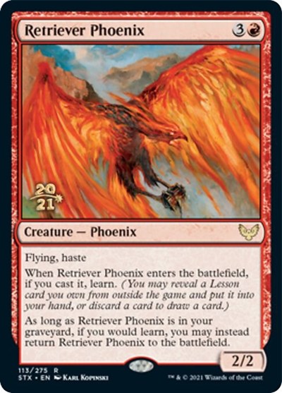 Retriever Phoenix [Strixhaven: School of Mages Prerelease Promos] | Jomio and Rueliete's Cards and Comics