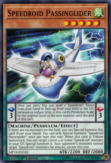 Speedroid Passinglider [MP18-EN102] Common | Jomio and Rueliete's Cards and Comics