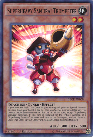 Superheavy Samurai Trumpeter [SECE-EN008] Super Rare | Jomio and Rueliete's Cards and Comics