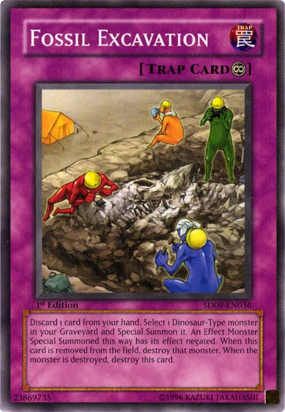 Fossil Excavation [SD09-EN036] Common | Jomio and Rueliete's Cards and Comics