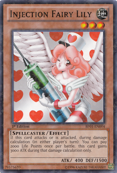 Injection Fairy Lily [BP01-EN004] Starfoil Rare | Jomio and Rueliete's Cards and Comics