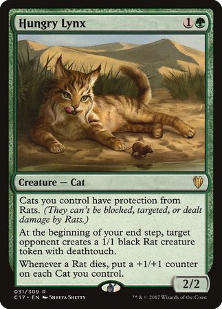 Hungry Lynx [Commander 2017] | Jomio and Rueliete's Cards and Comics