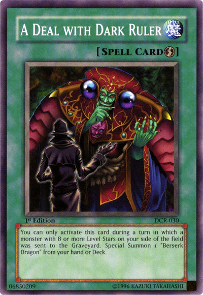 A Deal with Dark Ruler [DCR-030] Common | Jomio and Rueliete's Cards and Comics