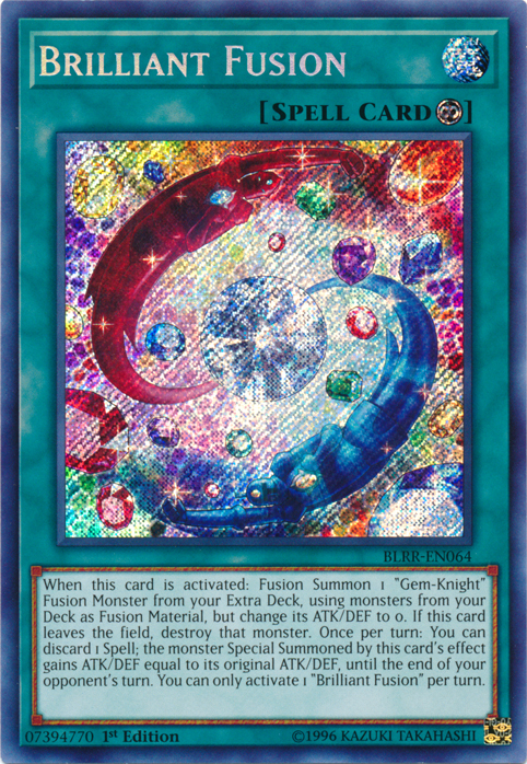 Brilliant Fusion [BLRR-EN064] Secret Rare | Jomio and Rueliete's Cards and Comics