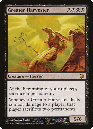 Greater Harvester [Darksteel] | Jomio and Rueliete's Cards and Comics