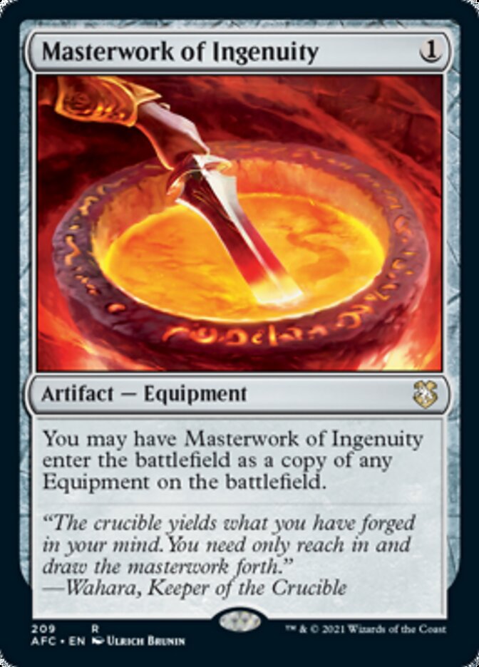 Masterwork of Ingenuity [Dungeons & Dragons: Adventures in the Forgotten Realms Commander] | Jomio and Rueliete's Cards and Comics