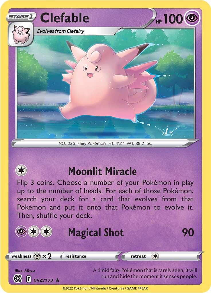 Clefable (054/172) [Sword & Shield: Brilliant Stars] | Jomio and Rueliete's Cards and Comics