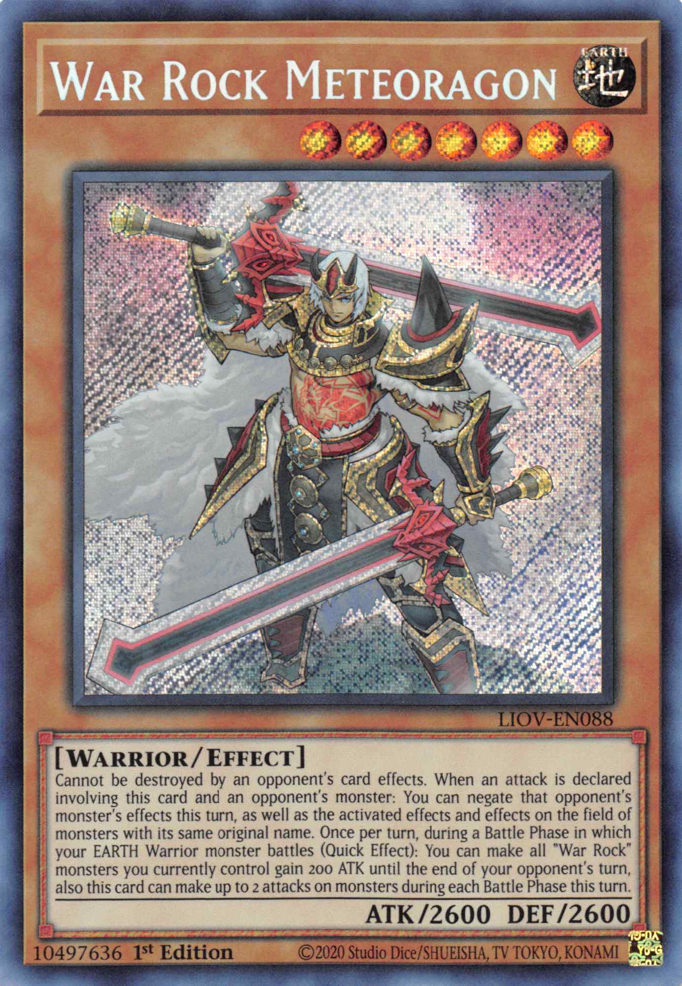 War Rock Meteoragon [LIOV-EN088] Secret Rare | Jomio and Rueliete's Cards and Comics