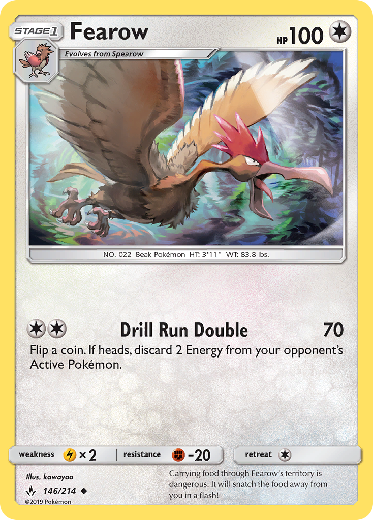 Fearow (146/214) [Sun & Moon: Unbroken Bonds] | Jomio and Rueliete's Cards and Comics