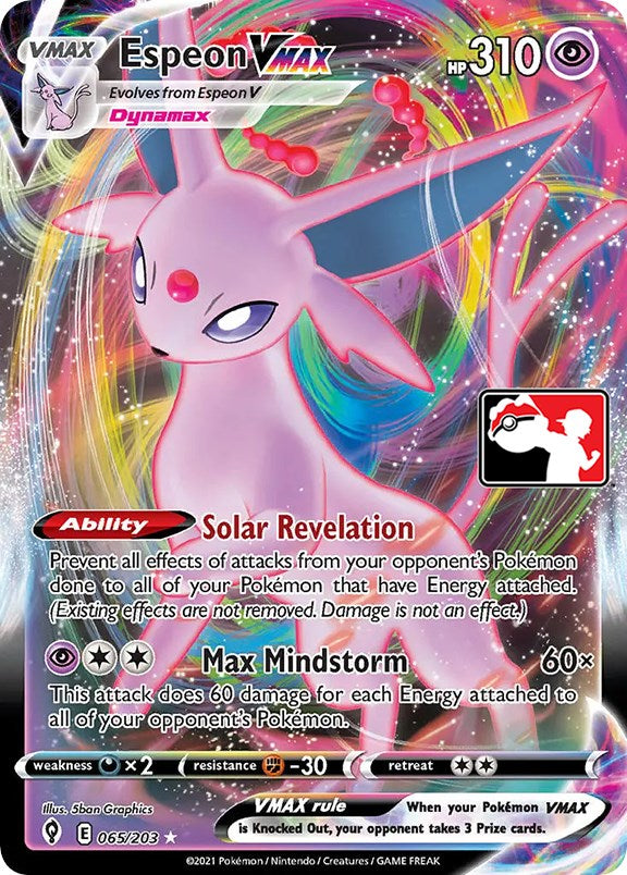 Espeon VMAX (065/203) [Prize Pack Series One] | Jomio and Rueliete's Cards and Comics