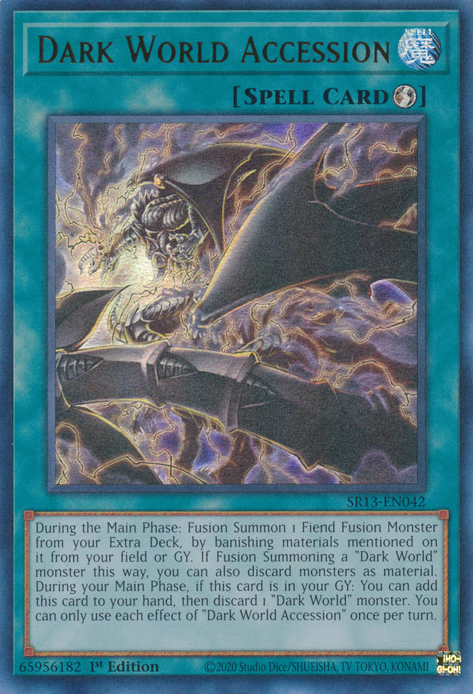 Dark World Accession [SR13-EN042] Ultra Rare | Jomio and Rueliete's Cards and Comics