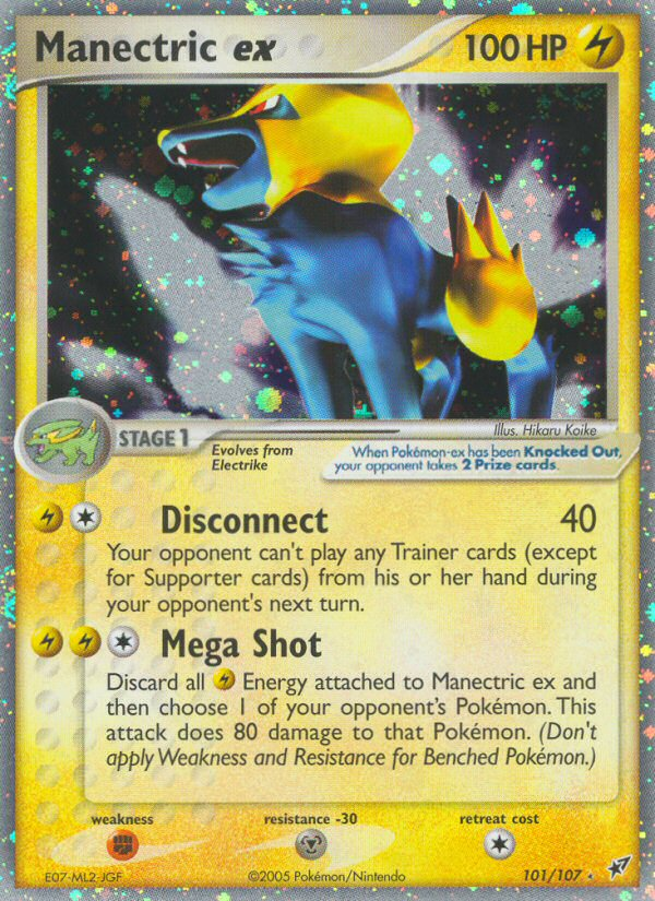 Manectric ex (101/107) [EX: Deoxys] | Jomio and Rueliete's Cards and Comics