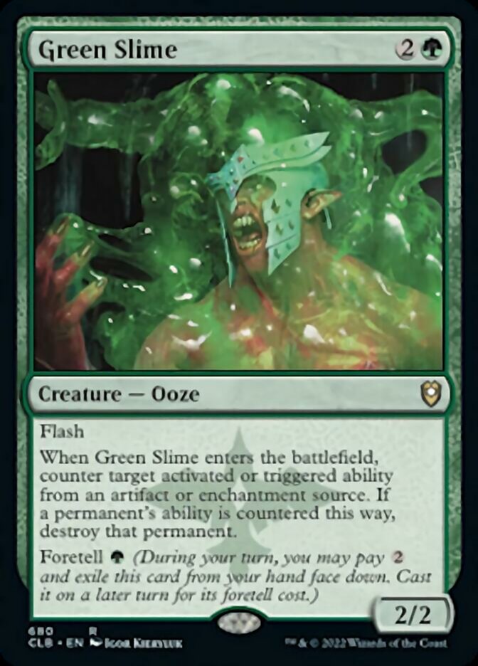 Green Slime [Commander Legends: Battle for Baldur's Gate] | Jomio and Rueliete's Cards and Comics