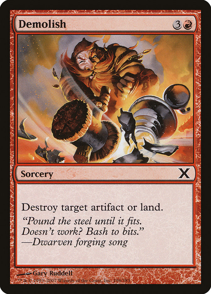 Demolish [Tenth Edition] | Jomio and Rueliete's Cards and Comics