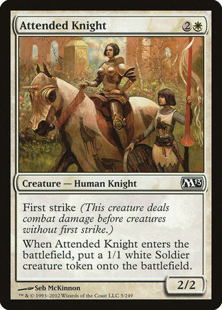 Attended Knight [Magic 2013] | Jomio and Rueliete's Cards and Comics