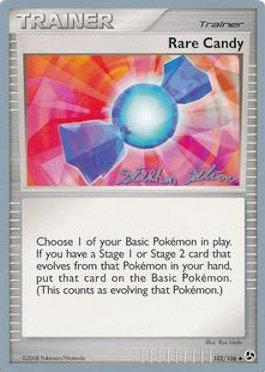 Rare Candy (102/106) (Luxdrill - Stephen Silvestro) [World Championships 2009] | Jomio and Rueliete's Cards and Comics