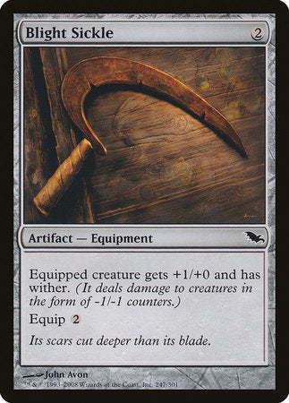 Blight Sickle [Shadowmoor] | Jomio and Rueliete's Cards and Comics