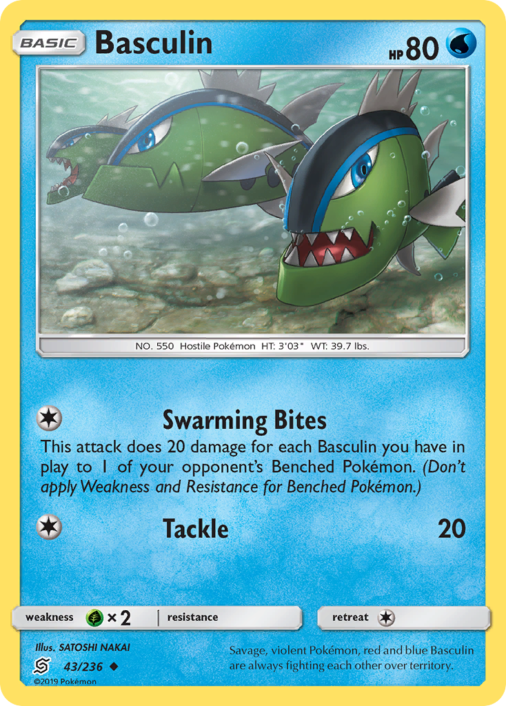 Basculin (43/236) [Sun & Moon: Unified Minds] | Jomio and Rueliete's Cards and Comics
