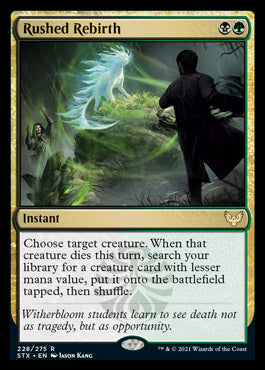 Rushed Rebirth [Strixhaven: School of Mages] | Jomio and Rueliete's Cards and Comics