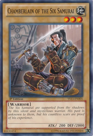 Chamberlain of the Six Samurai [YS13-EN005] Common | Jomio and Rueliete's Cards and Comics