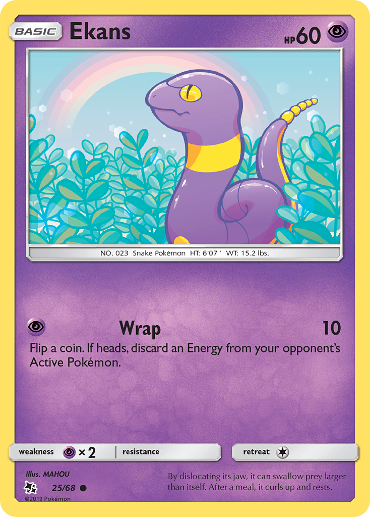 Ekans (25/68) [Sun & Moon: Hidden Fates] | Jomio and Rueliete's Cards and Comics