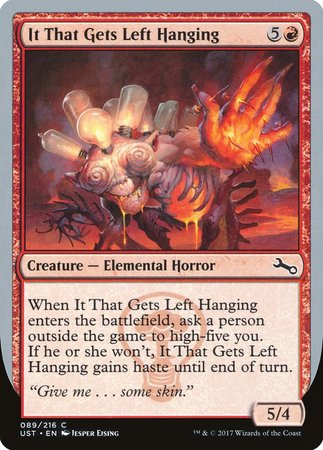 It That Gets Left Hanging [Unstable] | Jomio and Rueliete's Cards and Comics