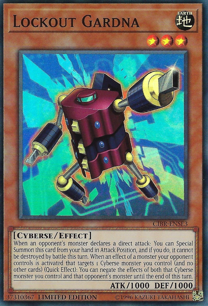 Lockout Gardna [CIBR-ENSE3] Super Rare | Jomio and Rueliete's Cards and Comics