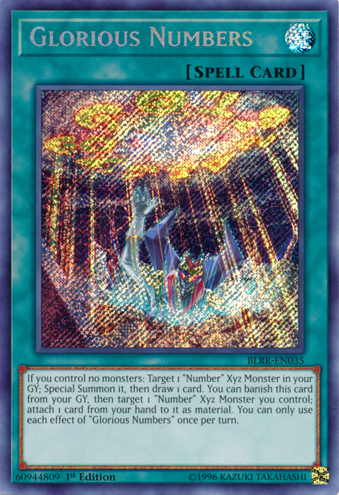 Glorious Numbers [BLRR-EN035] Secret Rare | Jomio and Rueliete's Cards and Comics