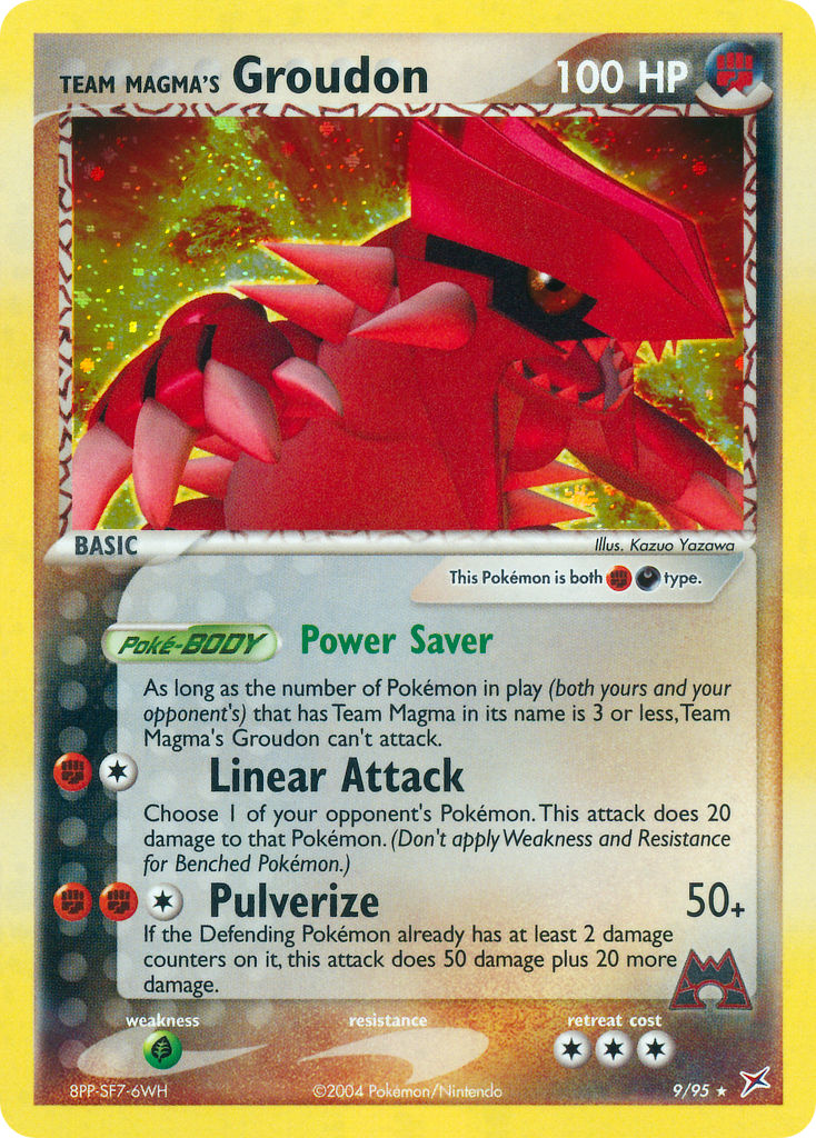 Team Magma's Groudon (9/95) (Theme Deck Exclusive) [EX: Team Magma vs Team Aqua] | Jomio and Rueliete's Cards and Comics