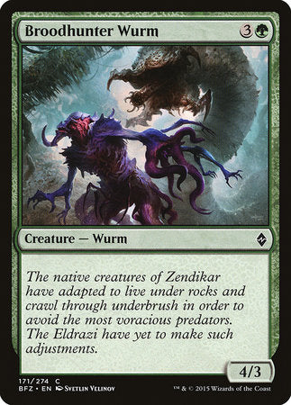 Broodhunter Wurm [Battle for Zendikar] | Jomio and Rueliete's Cards and Comics