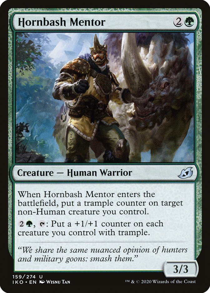Hornbash Mentor [Ikoria: Lair of Behemoths] | Jomio and Rueliete's Cards and Comics
