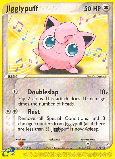 Jigglypuff (41/95) [EX: Team Magma vs Team Aqua] | Jomio and Rueliete's Cards and Comics