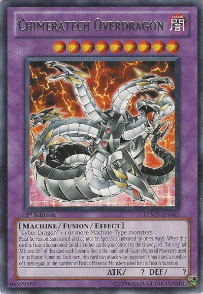 Chimeratech Overdragon [RYMP-EN061] Rare | Jomio and Rueliete's Cards and Comics