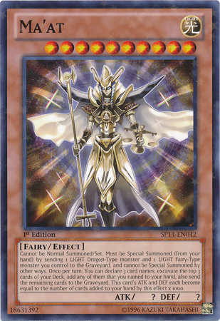 Ma'at [SP14-EN042] Starfoil Rare | Jomio and Rueliete's Cards and Comics