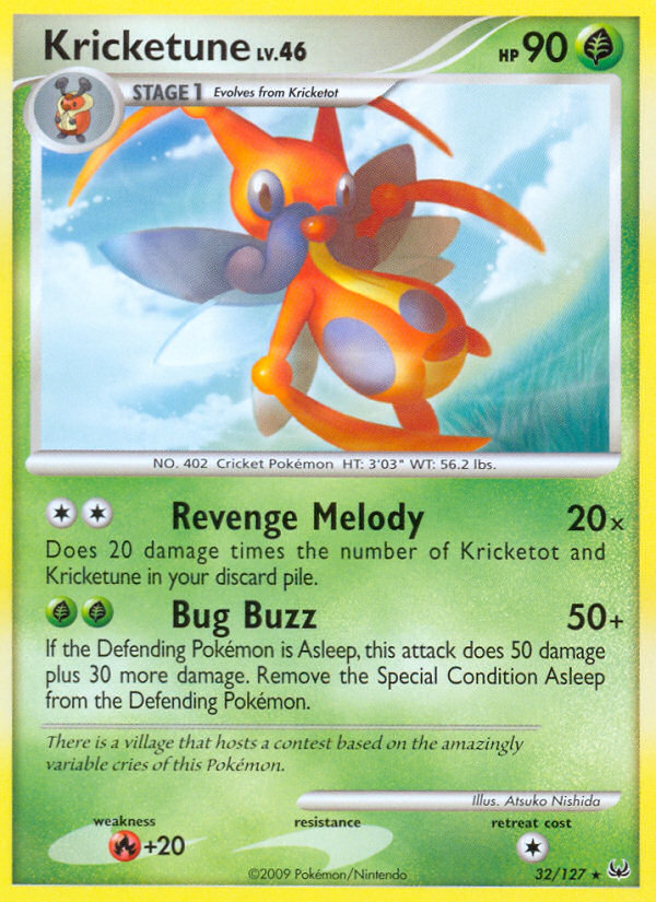 Kricketune (32/127) [Platinum: Base Set] | Jomio and Rueliete's Cards and Comics