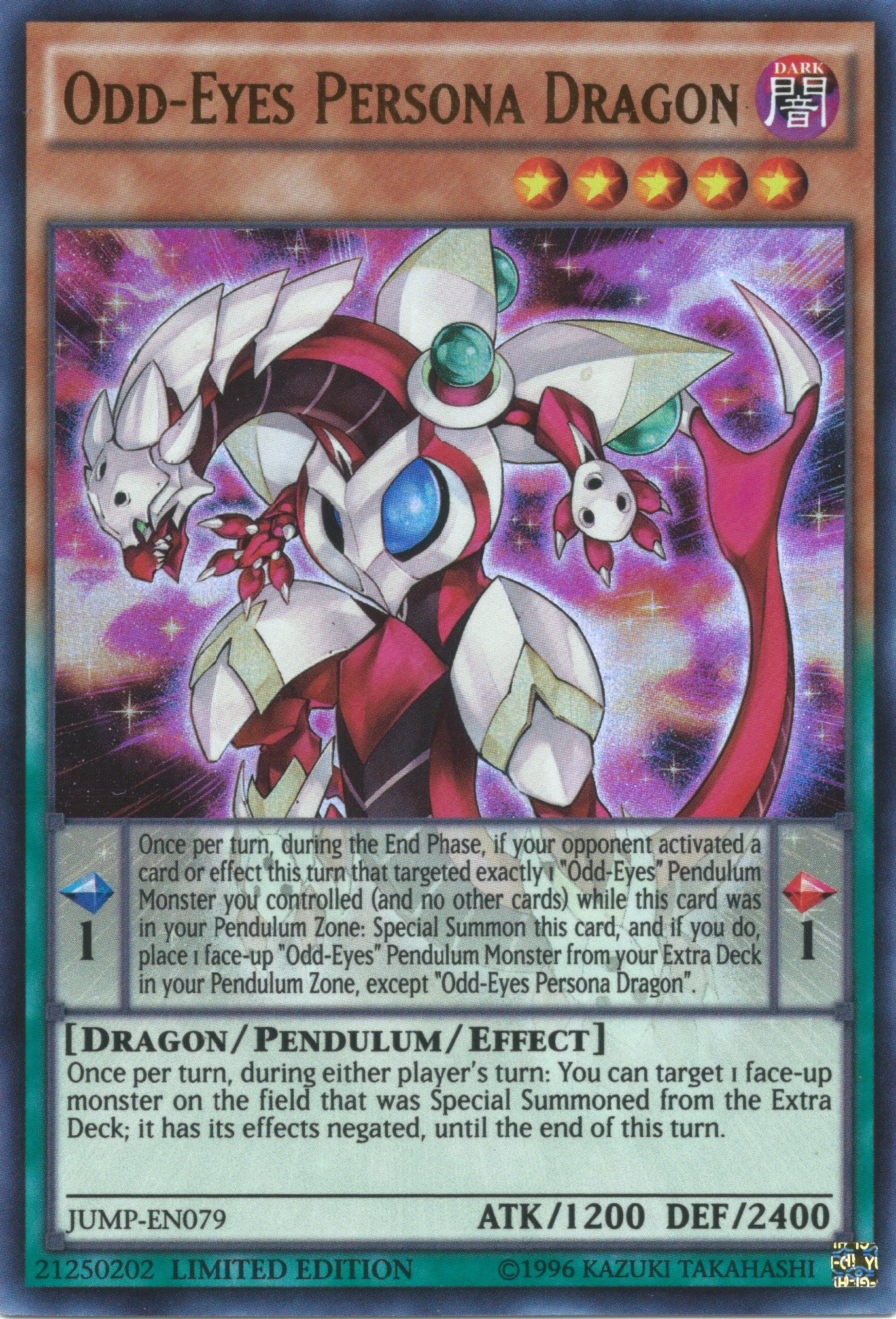 Odd-Eyes Persona Dragon [JUMP-EN079] Ultra Rare | Jomio and Rueliete's Cards and Comics