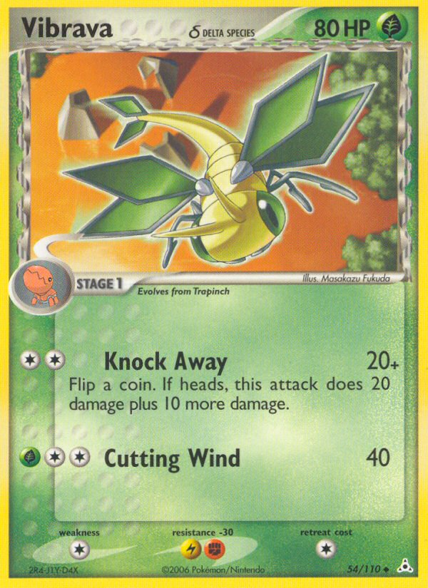 Vibrava (54/110) (Delta Species) [EX: Holon Phantoms] | Jomio and Rueliete's Cards and Comics