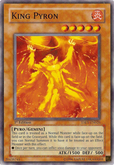 King Pyron [TAEV-EN026] Common | Jomio and Rueliete's Cards and Comics