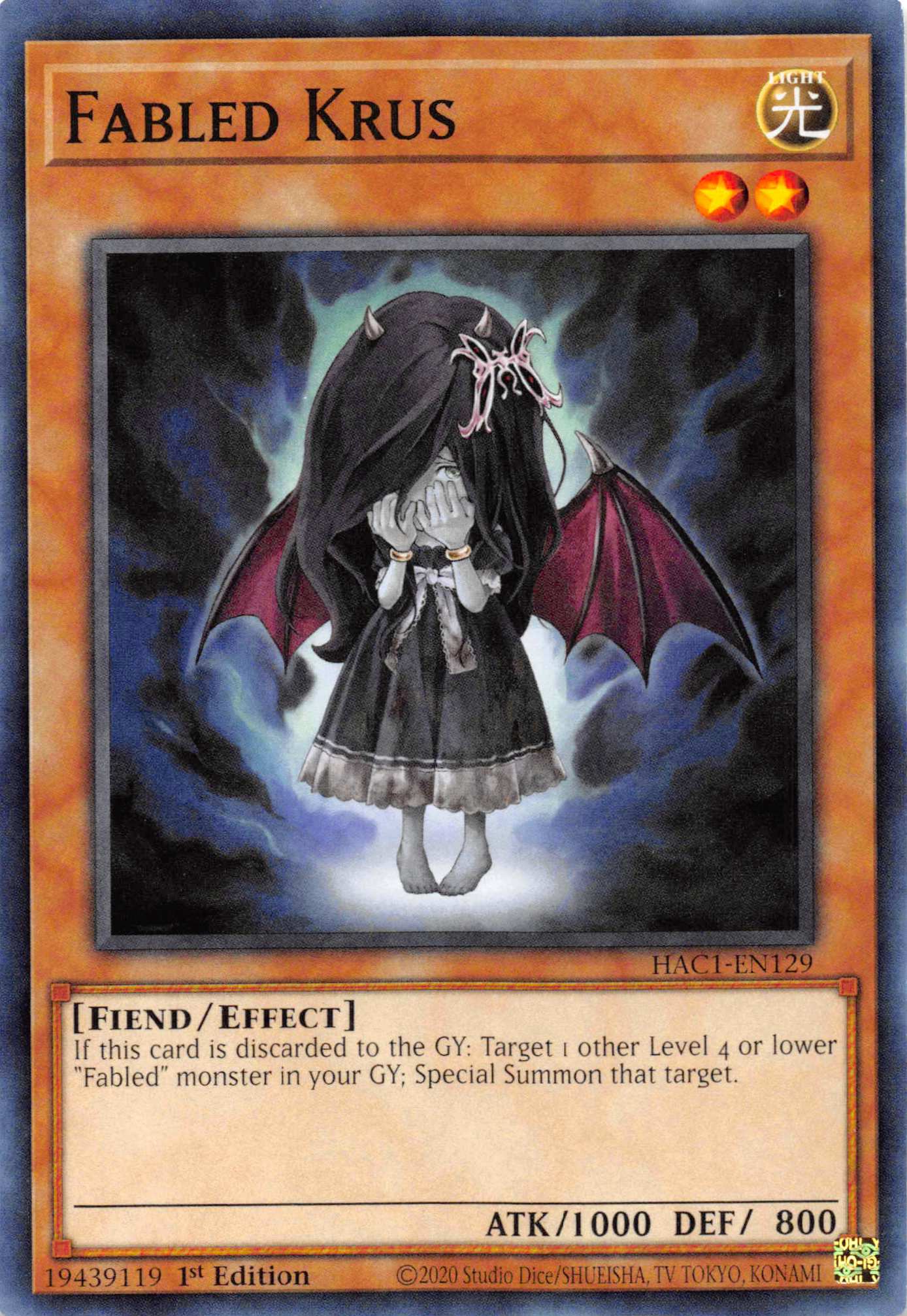 Fabled Krus [HAC1-EN129] Common | Jomio and Rueliete's Cards and Comics