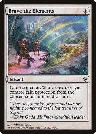 Brave the Elements [Zendikar] | Jomio and Rueliete's Cards and Comics