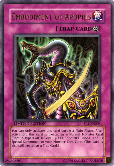 Embodiment of Apophis [SP1-EN003] Ultra Rare | Jomio and Rueliete's Cards and Comics