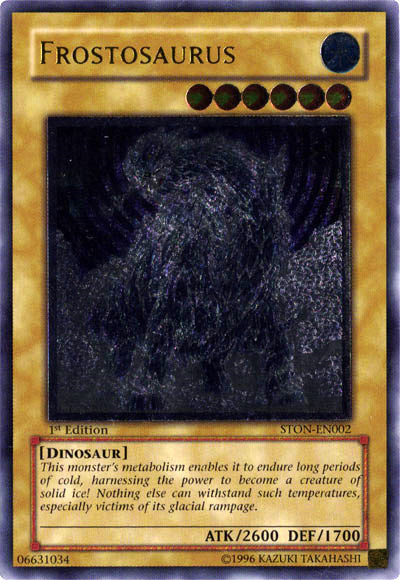 Frostosaurus (UTR) [STON-EN002] Ultimate Rare | Jomio and Rueliete's Cards and Comics