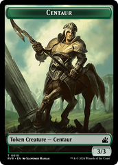 Elf Knight // Centaur Double-Sided Token [Ravnica Remastered Tokens] | Jomio and Rueliete's Cards and Comics