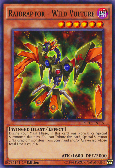 Raidraptor - Wild Vulture [MP16-EN116] Common | Jomio and Rueliete's Cards and Comics