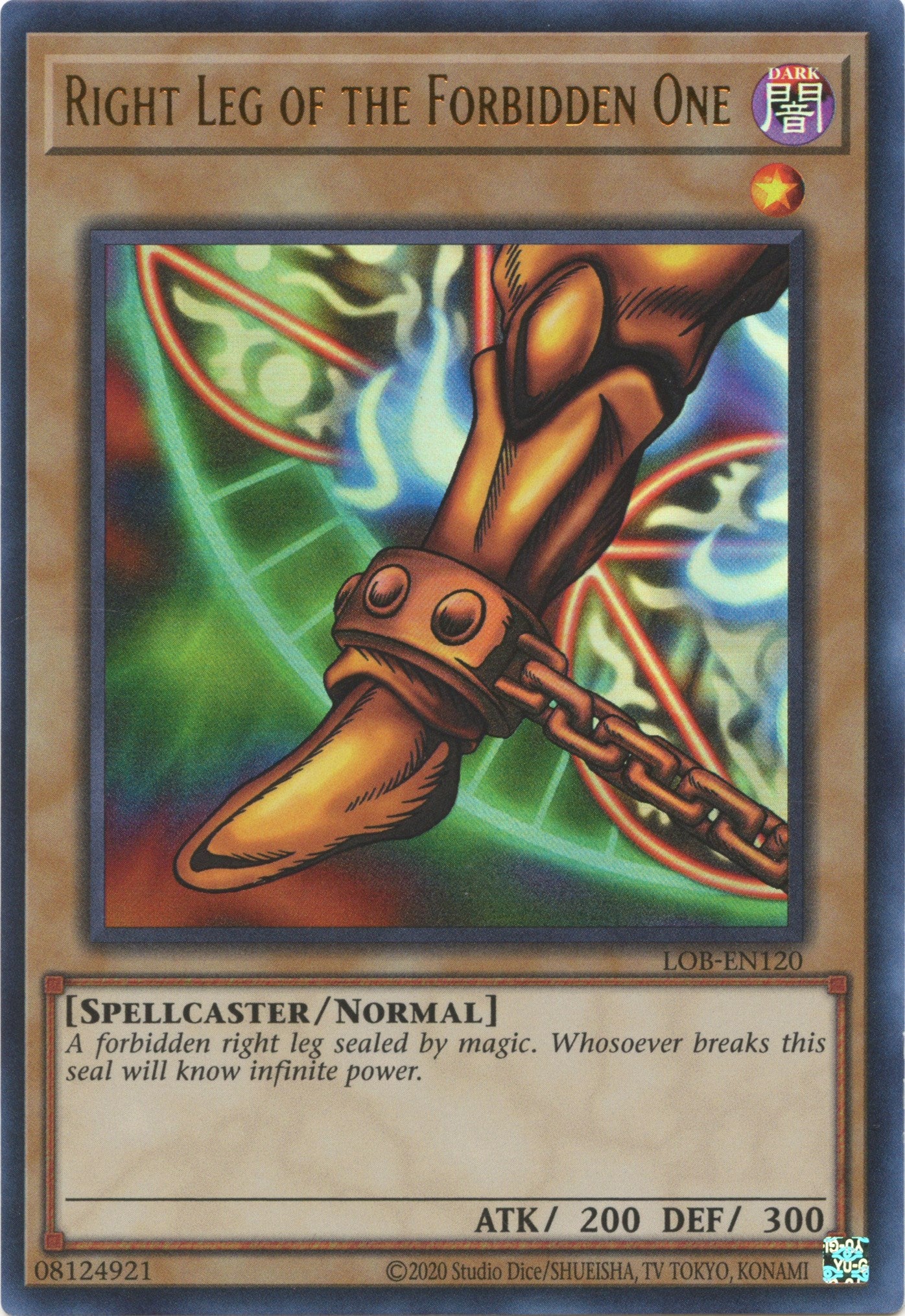 Right Leg of the Forbidden One (25th Anniversary) [LOB-EN120] Ultra Rare | Jomio and Rueliete's Cards and Comics
